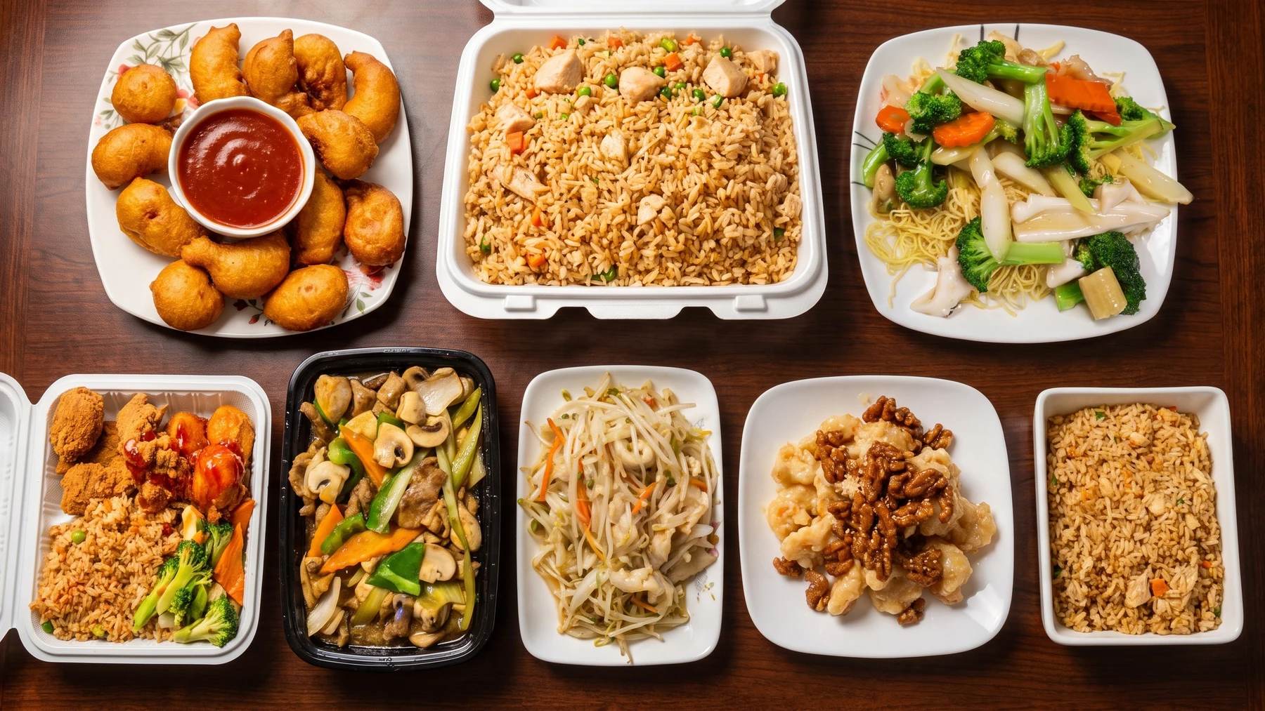Chinese takeout combination dinner from New Ocean King in Winnipeg's North End
