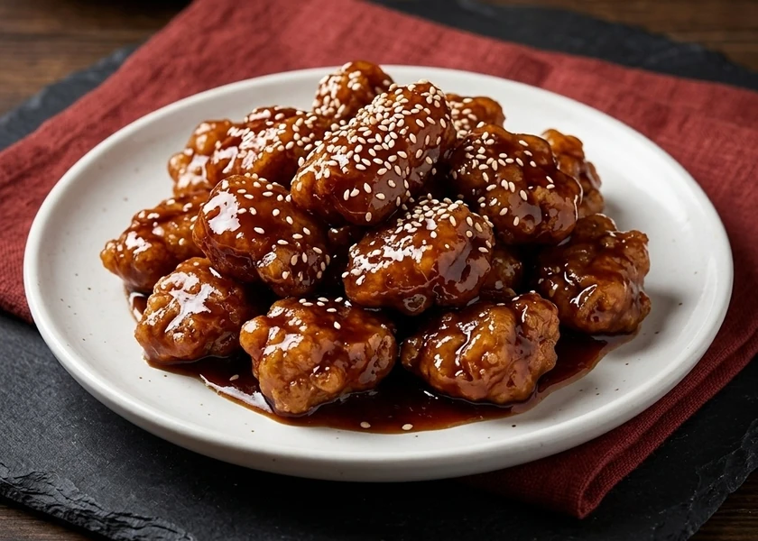 Honey Garlic Pork at New Ocean King in Winnipeg, MB