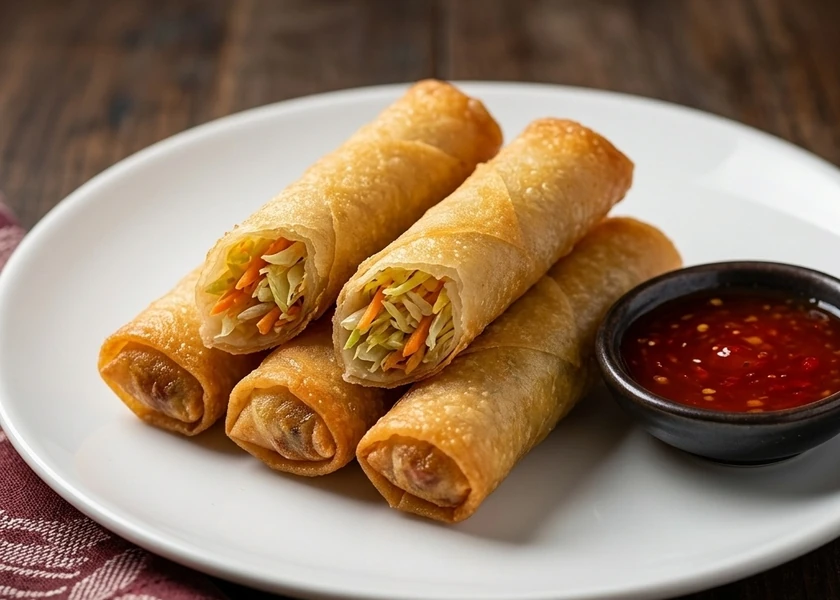 Spring Rolls at New Ocean King in Winnipeg, MB